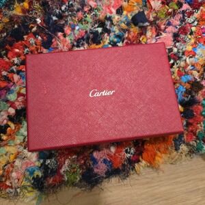Cartier Presentation Box‎ For Leather Gift Red Logo Gold Luxury Design Packaging